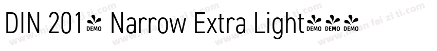 DIN 2014 Narrow Extra Light字体转换